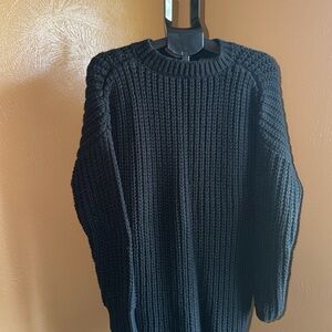 Zenana Outfitters Black Cowl Neck Sweater